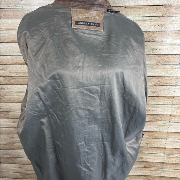 Andrew Marc New York FMen’s Lined Leather Jacket Size 1X - Picture 6 of 9